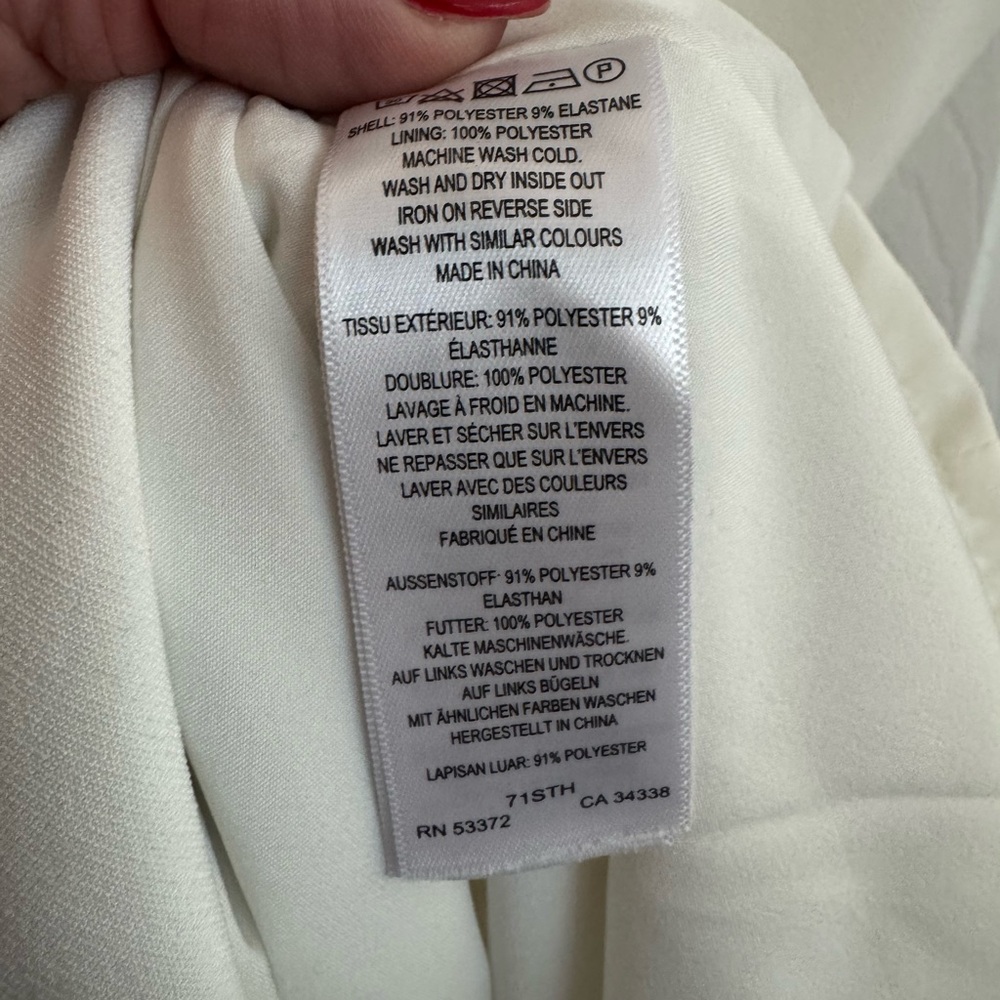 FRENCH CONNECTION Whisper White Mini Dress Size 12 - Picture 5 of 5